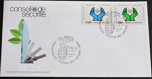 UNO GENF 1977 Mi-Nr. 66/67 FDC