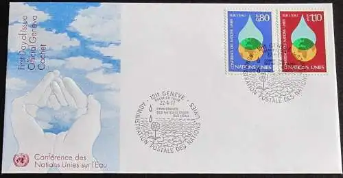 UNO GENF 1977 Mi-Nr. 64/65 FDC