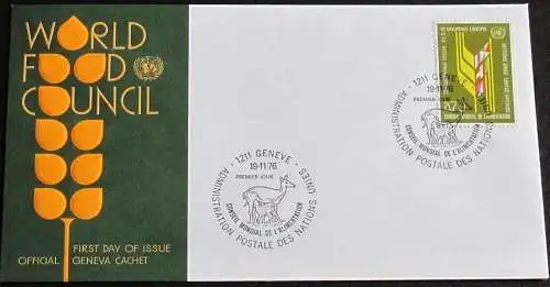 UNO GENF 1976 Mi-Nr. 62 FDC
