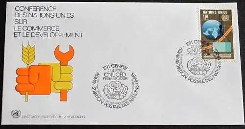 UNO GENF 1976 Mi-Nr. 57 FDC