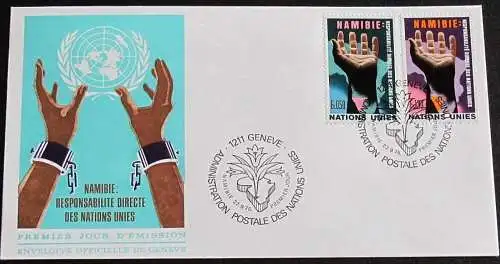 UNO GENF 1975 Mi-Nr. 52/53 FDC