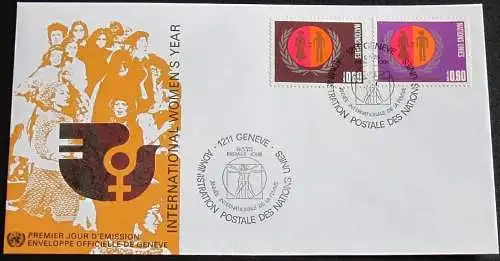 UNO GENF 1975 Mi-Nr. 48/49 FDC