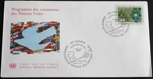 UNO GENF 1973 Mi-Nr. 33 FDC