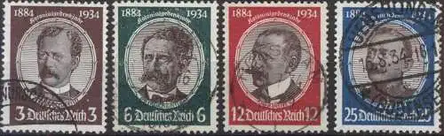 DEUTSCHES REICH 1934 Mi-Nr. 540/43 o used