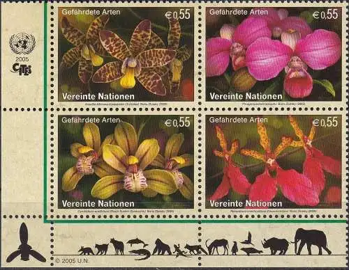 UNO WIEN 2005 Mi-Nr. 435/38 ** MNH