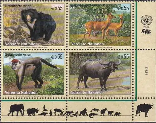 UNO WIEN 2004 Mi-Nr. 406/09 ** MNH