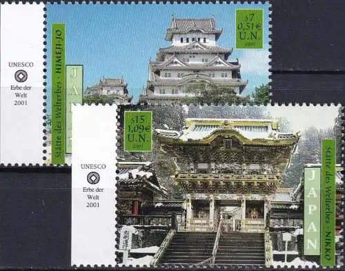 UNO WIEN 2001 Mi-Nr. 333/34 ** MNH