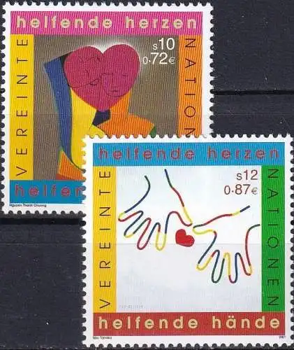 UNO WIEN 2001 Mi-Nr. 331/32 ** MNH