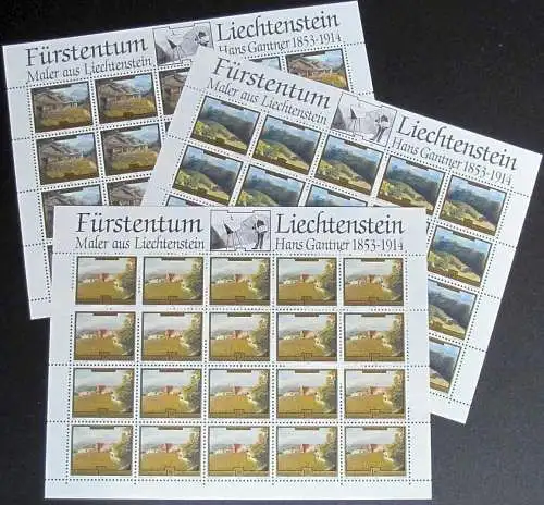 LIECHTENSTEIN 1993 Mi-Nr. 1056/58 Kleinbogen ** MNH