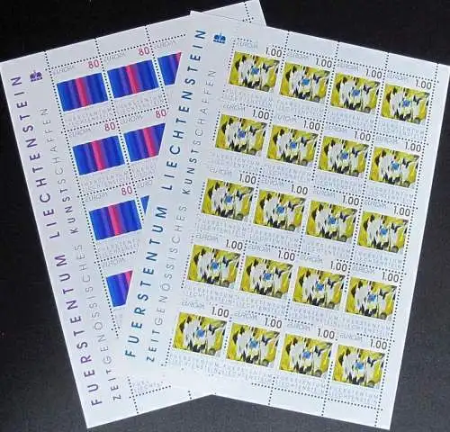 LIECHTENSTEIN 1993 Mi-Nr. 1054/55 Kleinbogen ** MNH