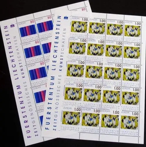 LIECHTENSTEIN 1993 Mi-Nr. 1054/55 Kleinbogen ** MNH