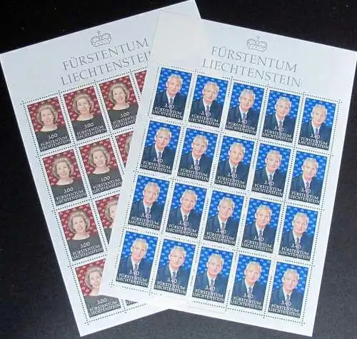 LIECHTENSTEIN 1991 Mi-Nr. 1024/25 Kleinbogen ** MNH