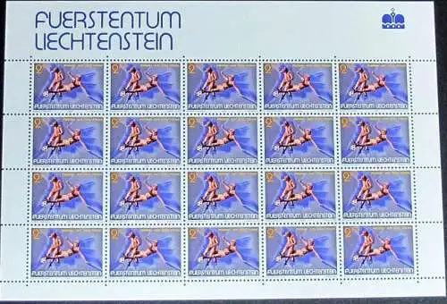 LIECHTENSTEIN 1990 Mi-Nr. 987 Kleinbogen ** MNH