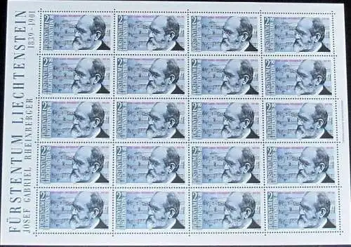 LIECHTENSTEIN 1989 Mi-Nr. 963 Kleinbogen ** MNH