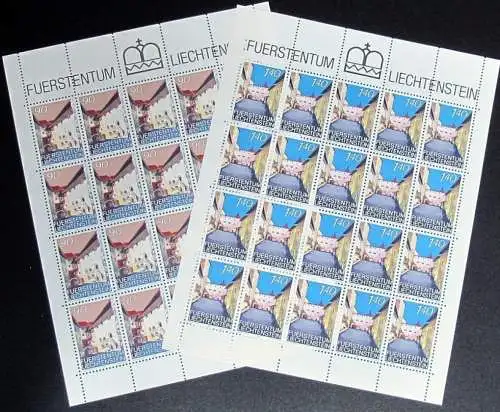 LIECHTENSTEIN 1987 Mi-Nr. 919/20 Kleinbogen ** MNH