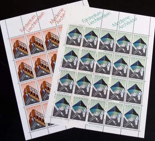 LIECHTENSTEIN 1987 Mi-Nr. 916/17 Kleinbogen ** MNH