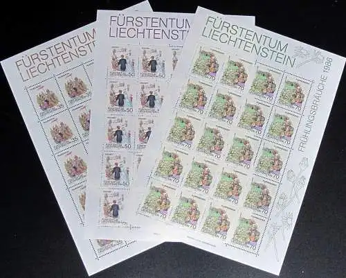 LIECHTENSTEIN 1986 Mi-Nr. 899/01 Kleinbogen ** MNH