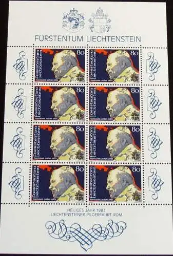 LIECHTENSTEIN 1983 Mi-Nr. 830 Kleinbogen ** MNH