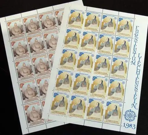 LIECHTENSTEIN 1983 Mi-Nr. 816/17 Kleinbogen ** MNH