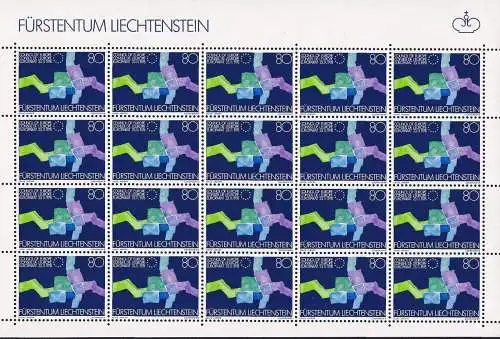 LIECHTENSTEIN 1979 Mi-Nr. 729 Kleinbogen ** MNH