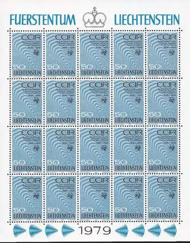 LIECHTENSTEIN 1979 Mi-Nr. 728 Kleinbogen ** MNH