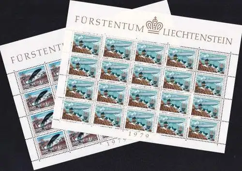 LIECHTENSTEIN 1979 Mi-Nr. 723/24 Kleinbogen ** MNH