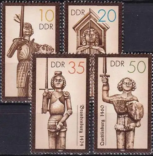 DDR 1987 Mi-Nr. 3063/66 ** MNH