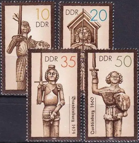 DDR 1987 Mi-Nr. 3063/66 ** MNH