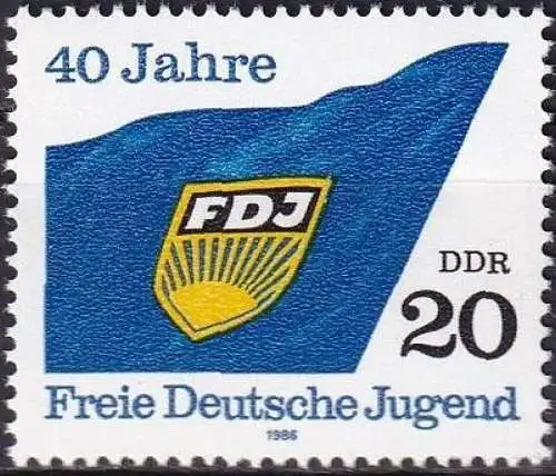 DDR 1986 Mi-Nr. 3002 ** MNH
