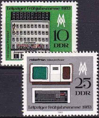DDR 1983 Mi-Nr. 2779/80 ** MNH