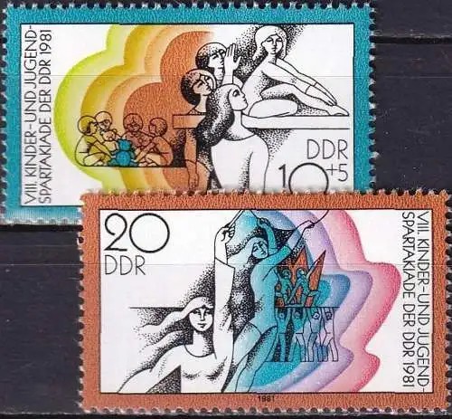 DDR 1981 Mi-Nr. 2617/18 ** MNH