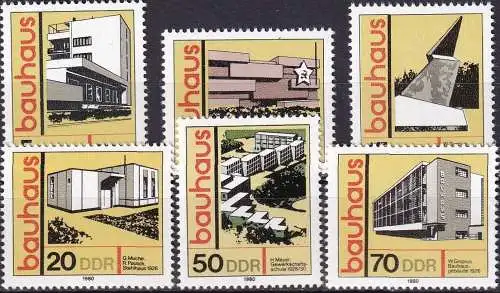 DDR 1980 Mi-Nr. 2508/13 ** MNH