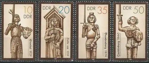 DDR 1987 Mi-Nr. 3063/66 ** MNH
