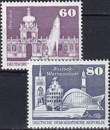 DDR 1974 Mi-Nr. 1919/20 ** MNH