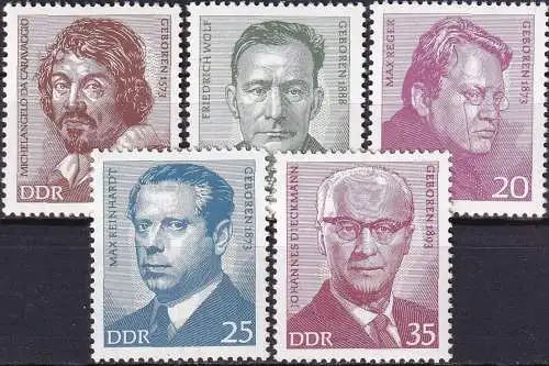 DDR 1973 Mi-Nr. 1815/19 ** MNH