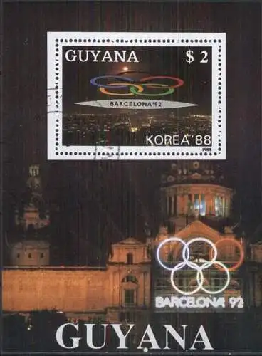 GUYANA 1989 Mi-Nr. Block 48 o used