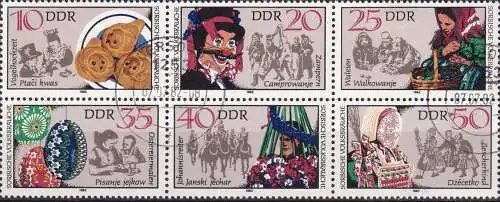 DDR 1982 Mi-Nr. 2716/21 Zusammendruck o used - aus Abo