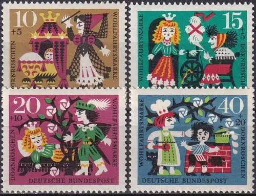 DEUTSCHLAND 1964 Mi-Nr. 447/50 ** MNH