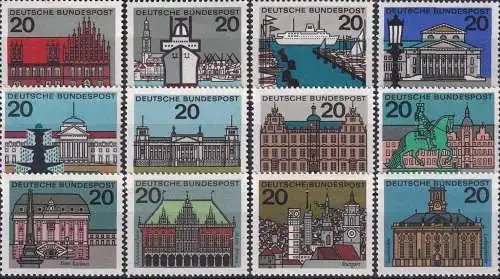 DEUTSCHLAND 1964 Mi-Nr. 416/27  ** MNH