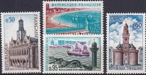 FRANKREICH 1967 Mi-Nr. 1591/94 ** MNH