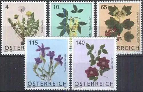 ÖSTERREICH 2007 Mi-Nr. 2678/82 ** MNH