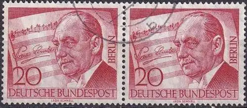 BERLIN 1956 Mi-Nr. 156 2er o used