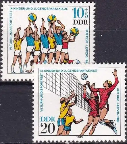 DDR 1983 Mi-Nr. 2814/15 ** MNH