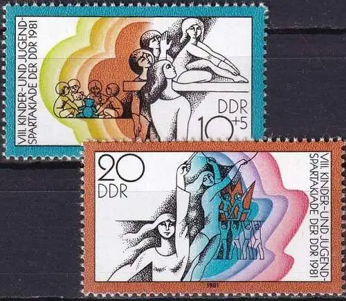 DDR 1981 Mi-Nr. 2617/18 ** MNH