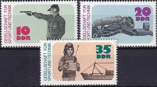 DDR 1977 Mi-Nr. 2220/22 ** MNH