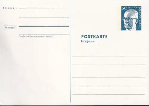 BERLIN 1974 Mi-Nr. P 85 b Postkarte ungelaufen
