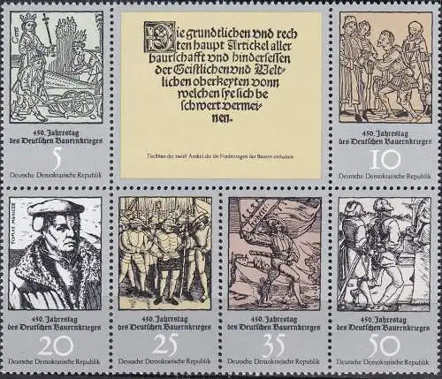 DDR 1975 Mi-Nr. 2013/18 ** MNH