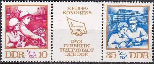 DDR 1972 Mi-Nr. 1761/62 ** MNH