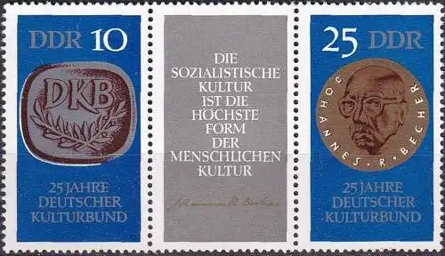 DDR 1970 Mi-Nr. 1592/93 ** MNH