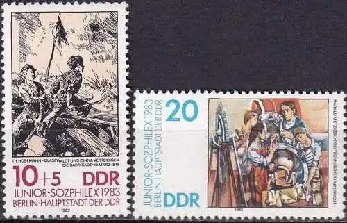 DDR 1983 Mi-Nr. 2812/13 ** MNH